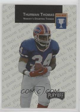 1993 Playoff - The Headliners Redemptions #H-5 - Thurman Thomas