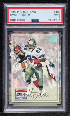 1993 Pro Set Power - [Base] #100 - Emmitt Smith [PSA 9 MINT]