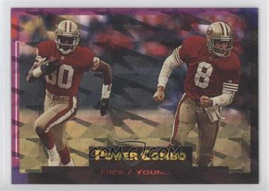 1993 Pro Set Power - Power Combos PC - Prizm #PC2 - Jerry Rice, Steve Young