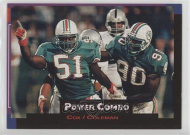 1993 Pro Set Power - Power Combos PC #PC7 - Bryan Cox, Marco Coleman