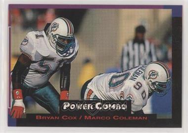 1993 Pro Set Power - Power Combos #10 - Bryan Cox, Marco Coleman