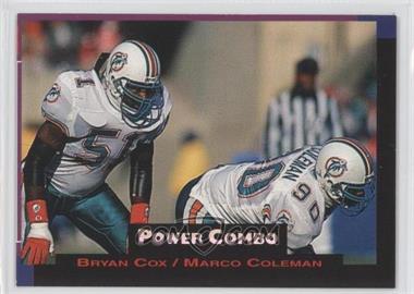 1993 Pro Set Power - Power Combos #10 - Bryan Cox, Marco Coleman