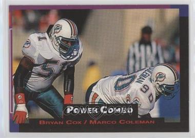 1993 Pro Set Power - Power Combos #10 - Bryan Cox, Marco Coleman