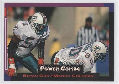 1993 Pro Set Power - Power Combos #10 - Bryan Cox, Marco Coleman