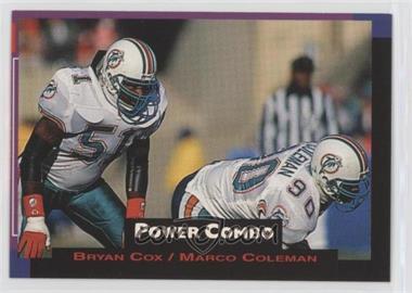 1993 Pro Set Power - Power Combos #10 - Bryan Cox, Marco Coleman