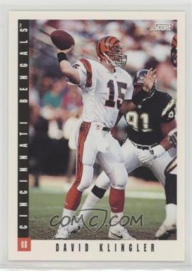 1993 Score - Quarterback Club #8 - David Klingler