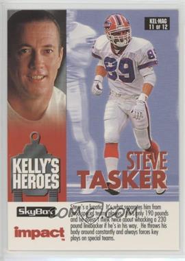 1993 Skybox Impact - Kelly's Heroes/Magic's Kingdom #KEL/MAG 11 - Jim Kelly, Magic Johnson, Steve Tasker, Elvis Patterson