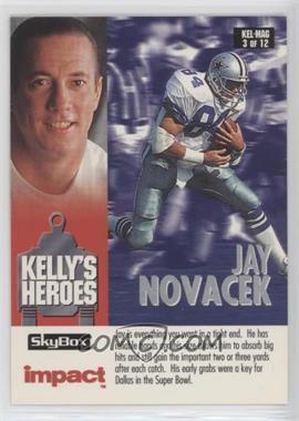 1993 Skybox Impact - Kelly's Heroes/Magic's Kingdom #KEL/MAG 3 - Jim Kelly, Magic Johnson, Jay Novacek, Keith Jackson