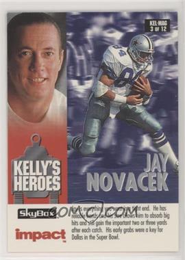 1993 Skybox Impact - Kelly's Heroes/Magic's Kingdom #KEL/MAG 3 - Jim Kelly, Magic Johnson, Jay Novacek, Keith Jackson