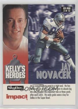 1993 Skybox Impact - Kelly's Heroes/Magic's Kingdom #KEL/MAG 3 - Jim Kelly, Magic Johnson, Jay Novacek, Keith Jackson
