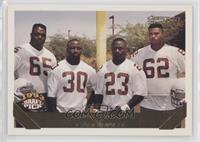 Ernest Dye, Ronald Moore, Garrison Hearst, Ben Coleman