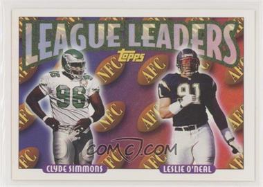 1993 Topps - [Base] #218 - Clyde Simmons, Leslie O'Neal