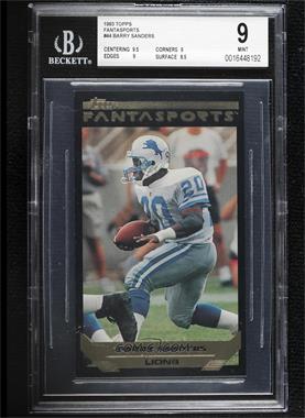 1993 Topps Fantasports - [Base] #44 - Barry Sanders [BGS 9 MINT]