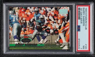 1993 Topps Stadium Club - [Base] - 1st Day Production #120 - Barry Sanders [PSA 7 NM]