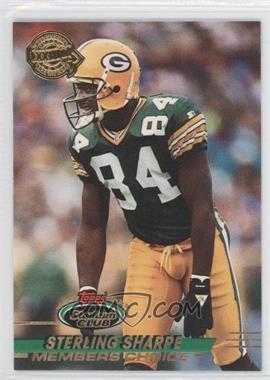 1993 Topps Stadium Club - [Base] - Super Teams Redeemed Super Bowl XXVIII #495 - Members Choice - Sterling Sharpe