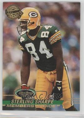 1993 Topps Stadium Club - [Base] - Super Teams Redeemed Super Bowl XXVIII #495 - Members Choice - Sterling Sharpe