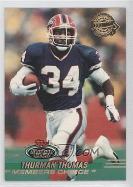 1993 Topps Stadium Club - [Base] - Super Teams Redeemed Super Bowl XXVIII #497 - Members Choice - Thurman Thomas