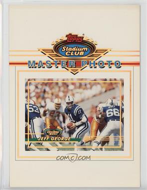 1993 Topps Stadium Club - Master Photos Prizes Series One #9 - Jeff George [Noted]