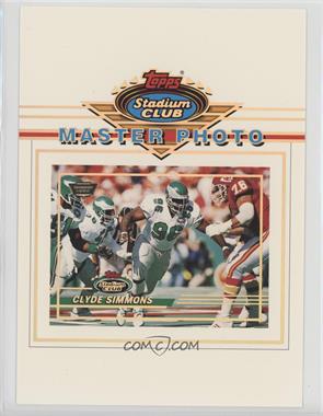 1993 Topps Stadium Club - Master Photos Prizes Series Two - Members Only #3 - Clyde Simmons [EX to NM]