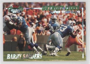 1993 Topps Stadium Club - Super Teams #DL - Detroit Lions (Barry Sanders)