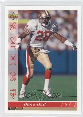 1993, Dana Hall, San Francisco 49ers, Signed, Autographed, Upper Deck Football Card, Card # 48, 1993, Dana Hall, San Francisco 49ers, Signed, Autographed, Upper Deck Football Card, Card # 48,