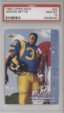 1993 Upper Deck - [Base] #20 - Jerome Bettis [PSA 10 GEM MT]