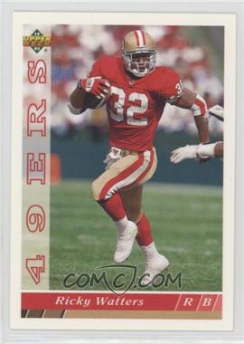 1993 Upper Deck - [Base] #342 - Ricky Watters [Noted]