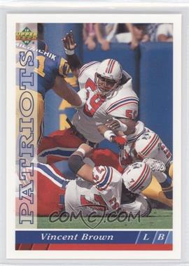 1993 Upper Deck - [Base] #362 - Vincent Brown