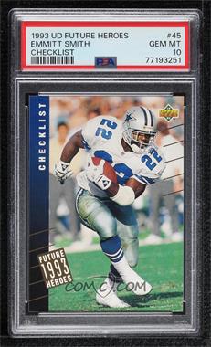 1993 Upper Deck - Future Heroes #45 - Emmitt Smith [PSA 10 GEM MT]