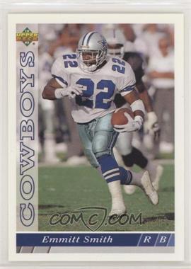 1993 Upper Deck Dallas Cowboys - [Base] #D8 - Emmitt Smith [EX to NM]