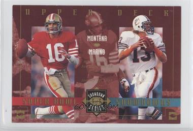 1993 Upper Deck Lite Beer/Tombstone Pizza Super Bowl Showdown Series - [Base] #5 - Joe Montana, Dan Marino