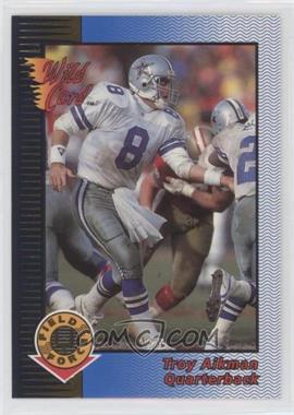 1993 Wild Card - Field Force - Gold #EFF-70 - Troy Aikman