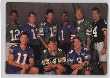 1994 Back to School - [Base] #BS1 - Jim Kelly, Warren Moon, Neil O'Donnell, Drew Bledsoe, Brett Favre, Rick Mirer, Randall Cunningham, Bernie Kosar, Boomer Esiason (Action Packed)