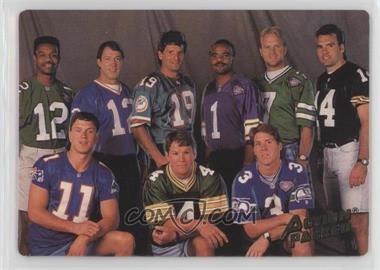 1994 Back to School - [Base] #BS1 - Jim Kelly, Warren Moon, Neil O'Donnell, Drew Bledsoe, Brett Favre, Rick Mirer, Randall Cunningham, Bernie Kosar, Boomer Esiason (Action Packed)
