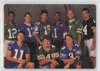 Jim Kelly, Warren Moon, Neil O'Donnell, Drew Bledsoe, Brett Favre, Rick Mirer, …