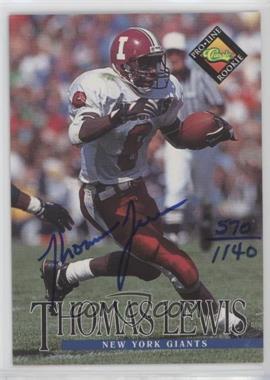 1994 Classic Pro Line Live - Autographs #_THLE - Thomas Lewis /1140