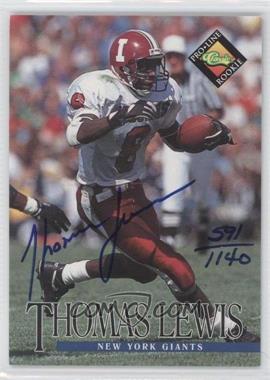 1994 Classic Pro Line Live - Autographs #_THLE - Thomas Lewis /1140