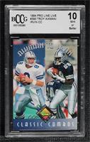 Troy Aikman, Michael Irvin [BCCG 10 Mint or Better]