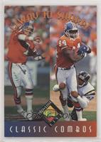 John Elway, Shannon Sharpe [EX to NM]