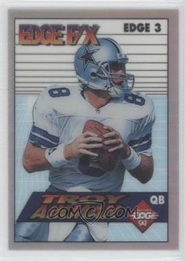 1994 Collector's Edge - Edge F/X - White Back #EDGE 3 - Troy Aikman