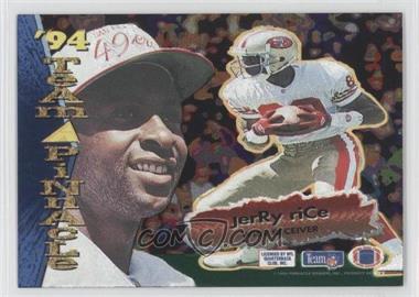 1994 Pinnacle - Team Pinnacle - Dufex Back #TP 7 - Jerry Rice, Anthony Miller