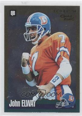 1994 Score - [Base] - Gold Zone #7 - John Elway