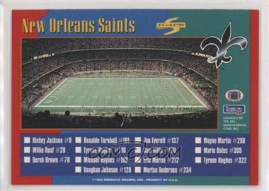 1994 Score - [Base] #314 - Checklist - New Orleans Saints, Miami Dolphins