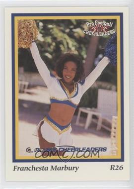 1994 Sideliners Pro Football Cheerleaders - Los Angeles Rams Cheerleaders #R26 - Franchesta Marbury