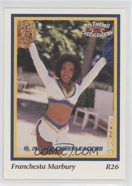 1994 Sideliners Pro Football Cheerleaders - Los Angeles Rams Cheerleaders #R26 - Franchesta Marbury