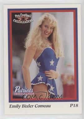 1994 Sideliners Pro Football Cheerleaders - New England Patriots Cheerleaders #P18 - Emily Bixler Comeau