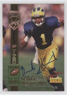 1994 Signature Rookies - [Base] - Authentic Signatures #3 - Derrick Alexander /7750