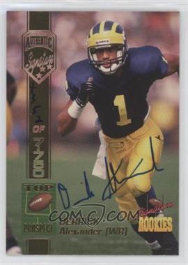 1994 Signature Rookies - [Base] - Authentic Signatures #3 - Derrick Alexander /7750