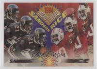 Deion Sanders, Jerry Rice #/4,500