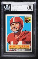 Y.A. Tittle [BAS BGS Authentic]